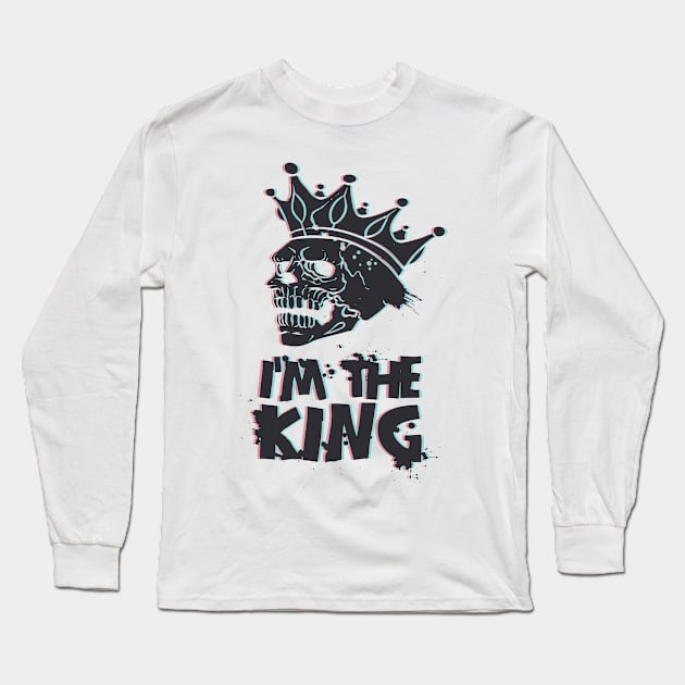 I'm The Skull King Long Sleeve T-Shirt by JakeRhodes